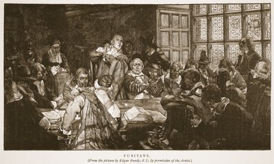Puritaner, illustration från 