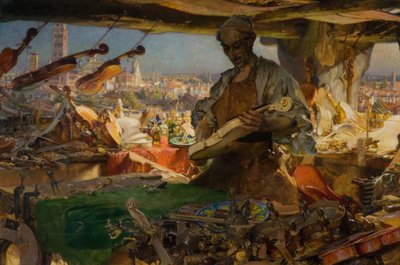 Stradivarius i hans verkstad, 1913. av Edgar Bundy