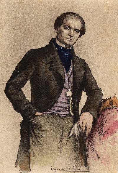 Illustration till Madame Bovary av Gustave Flaubert (färglitografi) av Edgar Chahine