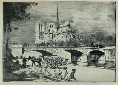 Apsiden av Notre Dame, 1915 av Edgar Chahine