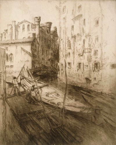 Det judiska gettot i Venedig, 1906. av Edgar Chahine