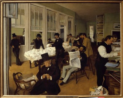 Ett bomullskontor i New Orleans av Edgar Degas