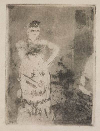 En sångare av Edgar Degas