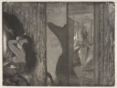 Skådespelerskor i sina omklädningsrum, 1879-80. av Edgar Degas