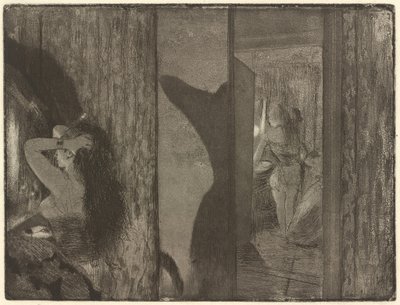 Skådespelerskor i deras omklädningsrum, 18791880. av Edgar Degas