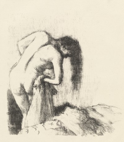 Efter badet av Edgar Degas