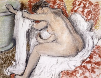 Efter badet (kvinna som torkar sig själv); La Sortie du Bain (Femme S