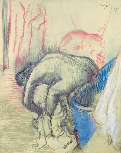 Efter badet av Edgar Degas