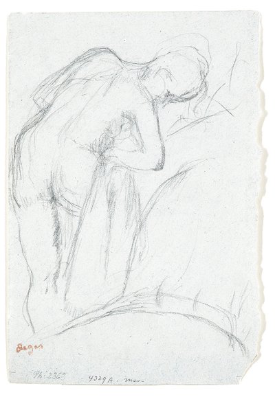 Efter badet av Edgar Degas