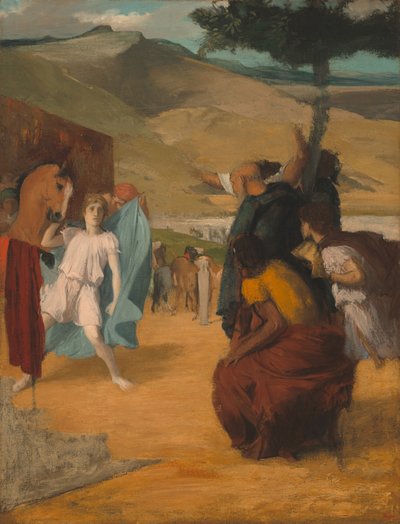 Alexander och Bucephalus av Edgar Degas