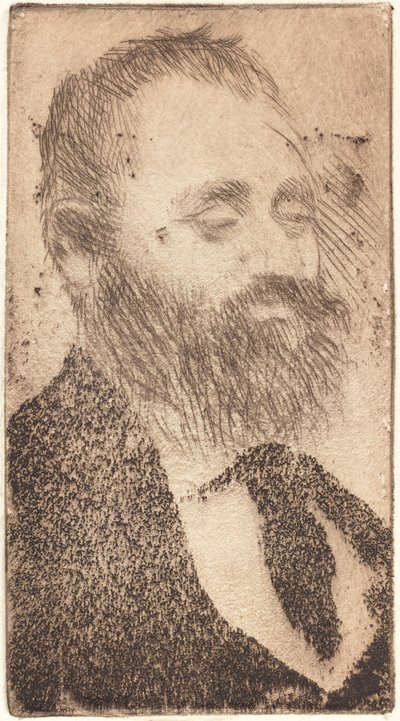 Alphonse Hirsch, 1875. av Edgar Degas
