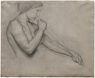 Ängel som blåser i trumpet av Edgar Degas