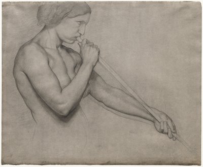 Ängel som blåser i trumpet av Edgar Degas