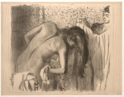 Efter badet av Edgar Degas