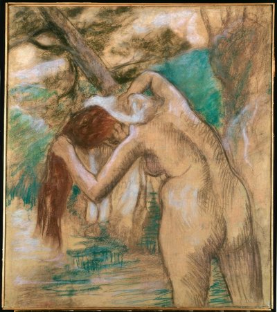 Bada vid vattnet av Edgar Degas