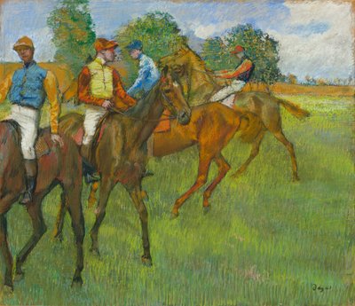 Före loppet, c. 1887-1889. av Edgar Degas