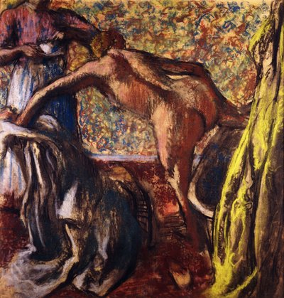 Frukost efter badet; Frukosten efter badet, ca 1895-98 av Edgar Degas