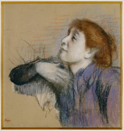 Byst av en kvinna, ca 1880-85 av Edgar Degas