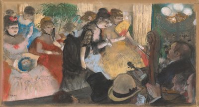 Cafe-Concert (Cabaret), c.1876-77 (pastell över monotypi på papper och kartong) av Edgar Degas