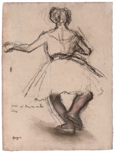 Dansare, bakifrån, av Edgar Degas