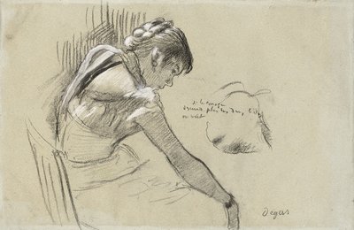 Dansare i vila; Vilande dansare, 1879 av Edgar Degas