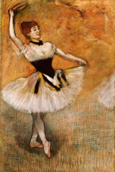 Dansare med tamburin, 1882 av Edgar Degas