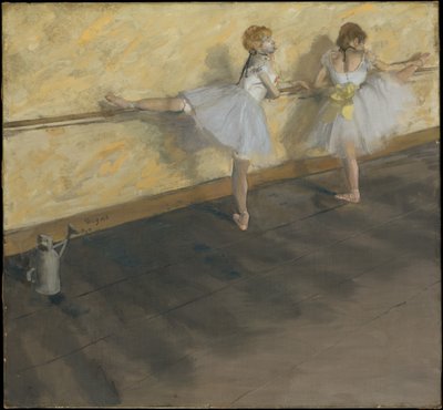 Dansare som tränar vid barren av Edgar Degas