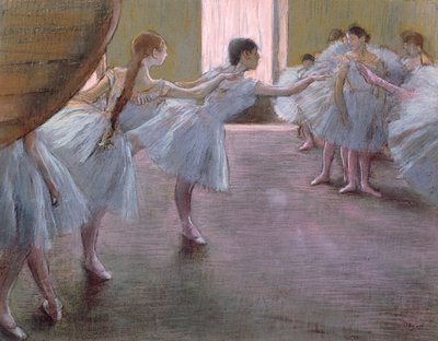 Dansare på repetition, av Edgar Degas