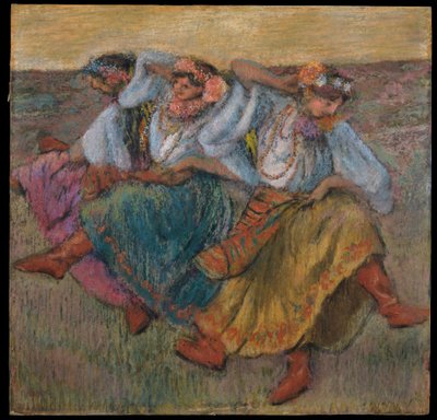 Dansare i ukrainska dräkter av Edgar Degas