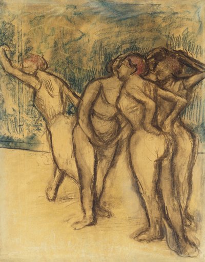 Dansande tjejer; Dansarna, av Edgar Degas