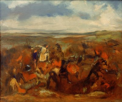 Slaget vid Poitiers av Edgar Degas