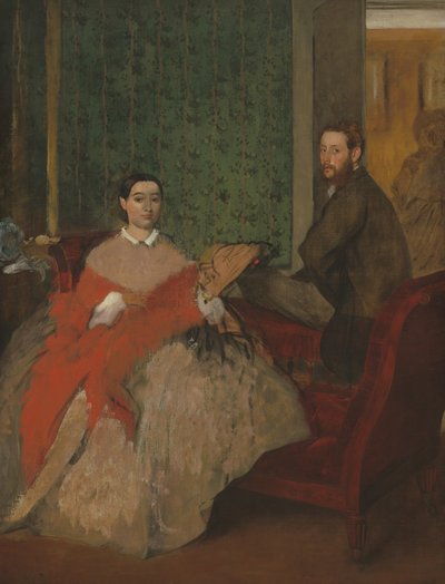 Edmondo och Thérèse Morbilli, ca. 1865. av Edgar Degas