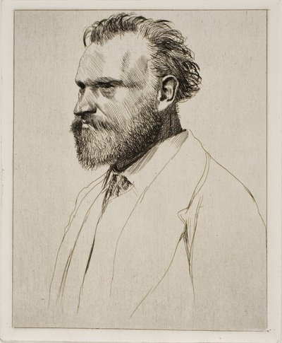 Edouard Manet, porträtt i bystlängd av Edgar Degas
