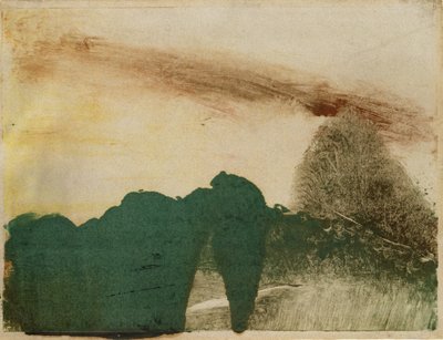 Forest in the Mountains, c.1890 (monotyp på papper) av Edgar Degas