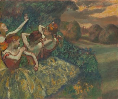 Fyra dansare, ca. 1899. av Edgar Degas