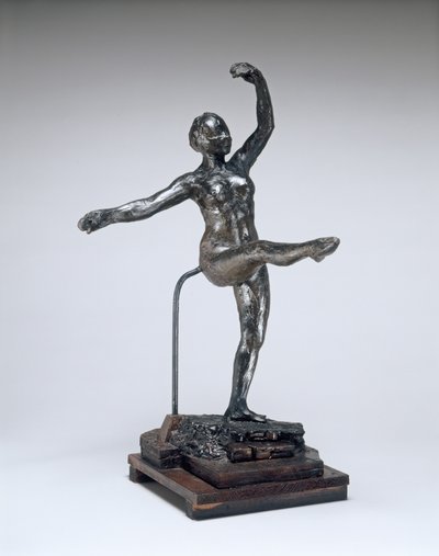 Fjärde positionen fram, på vänster ben, ca. 18851890. av Edgar Degas
