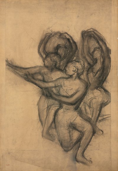 Grupp av dansare; Grupp av dansare, ca 1895-1900 av Edgar Degas