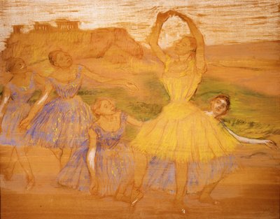 Grupp av dansare, ca 1895-1897 av Edgar Degas