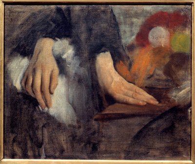 Handstudie för familjen Bellelli Målning av Edgar Degas (1834-1917) 1859 Sön. 0,38x0,46 m Paris, musee d
