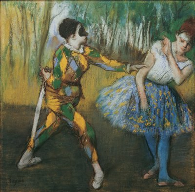 Harlekin och Colombine av Edgar Degas