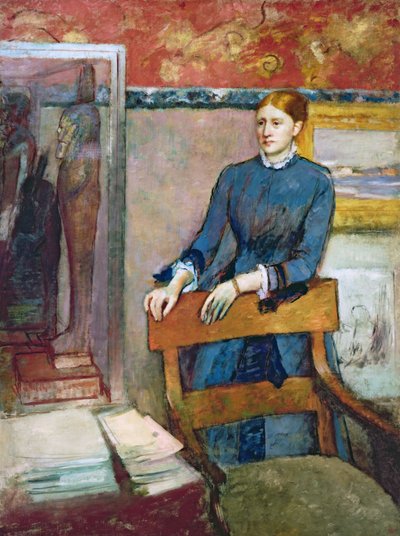 Helene Rouart i hennes fars studie, c.1886 av Edgar Degas