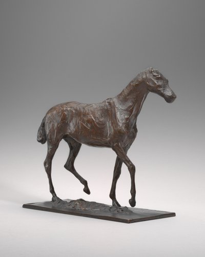 Horse Walking, originalvax möjligen tidigt 1870-tal, gjuten ca. 19201921. av Edgar Degas