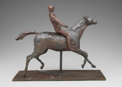Häst och ryttare, ca 1900 (brons) av Edgar Degas
