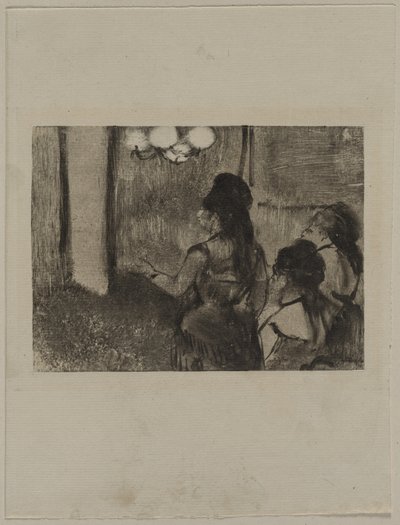 I salongen, ca. 1880-talet. av Edgar Degas