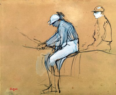 Jockeys av Edgar Degas