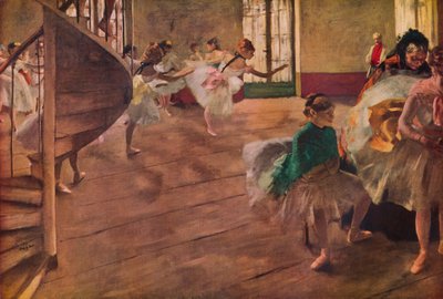 Repetitionen, 1877 av Edgar Degas