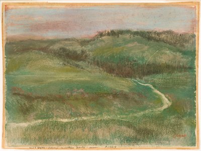 Landskap av Edgar Degas