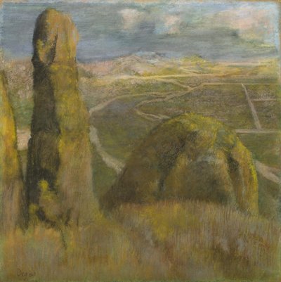 Landskap, ca 1892 (pastell på kartong) av Edgar Degas