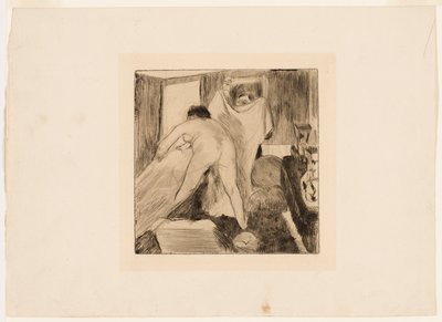Lämnar badet av Edgar Degas