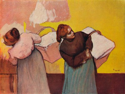 Tvättkvinnorna, c1878 av Edgar Degas